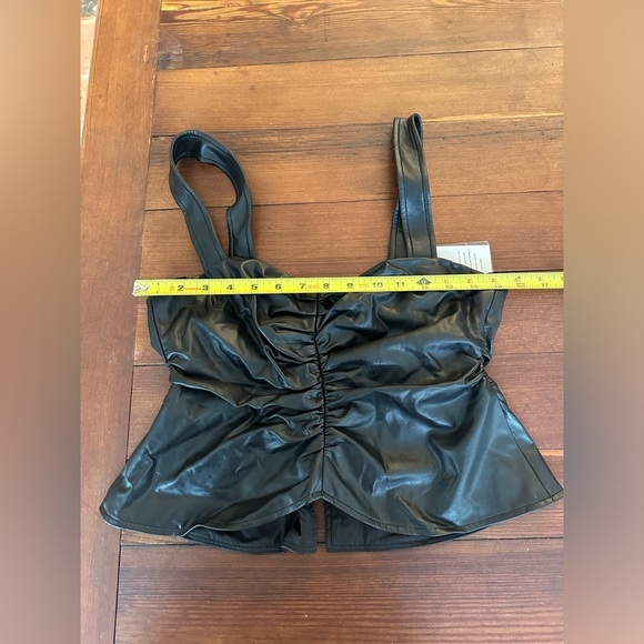 A.L.C Leather Top Lauryn II Top - Picture 9 of 11